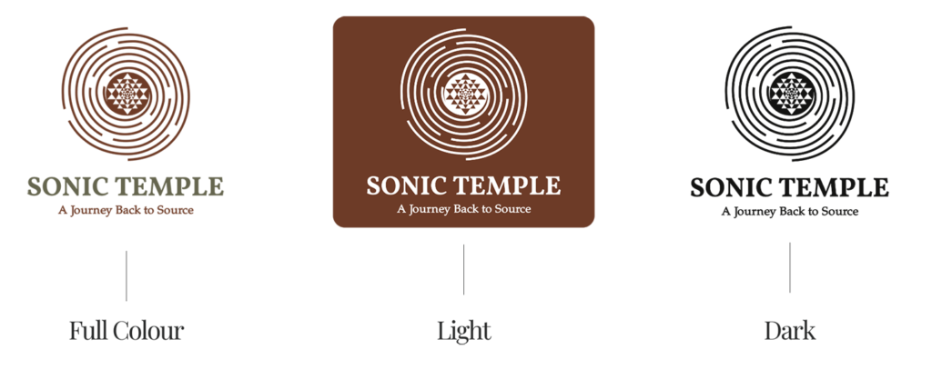 sonic temple holistic logo design