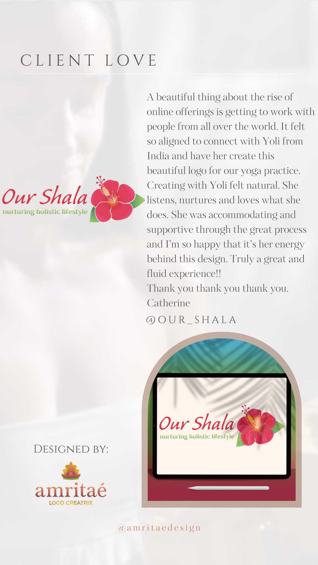 Testimonial Logo Our Shala by Amritae Design